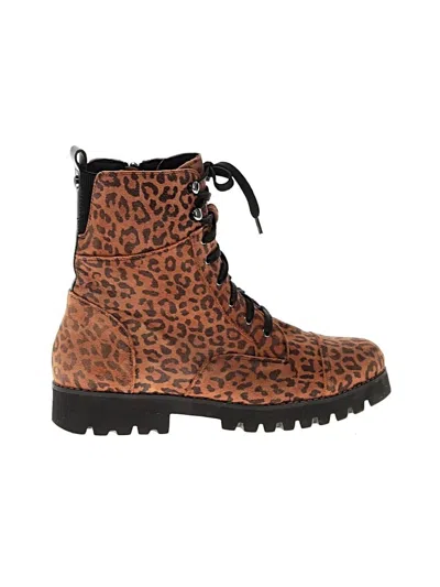 Pre-owned Donald J Pliner Ankle Boots In Brown