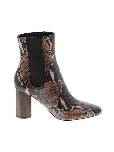 Pre-owned Donald J Pliner Ankle Boots In Brown
