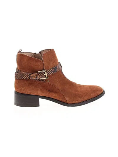 Pre-owned Donald J Pliner Ankle Boots In Brown