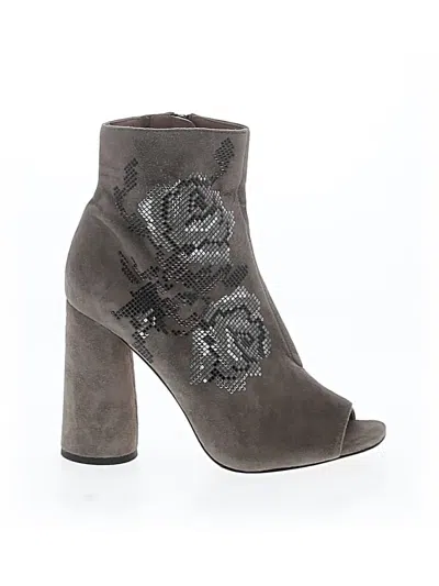 Pre-owned Donald J Pliner Ankle Boots In Gray