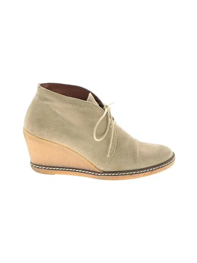 Pre-owned Donald J Pliner Ankle Boots In Tan