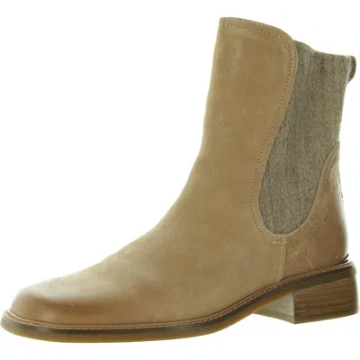 Donald J Pliner Autumn Womens Mixed Media Leather Mid-calf Boots In Brown