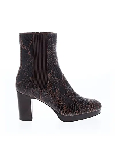 Pre-owned Donald J Pliner Boots In Brown