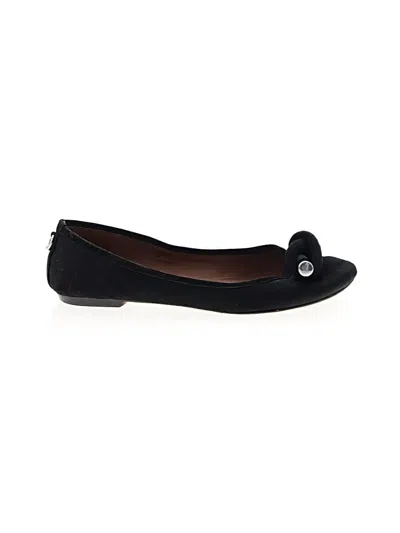 Pre-owned Donald J Pliner Flats In Black