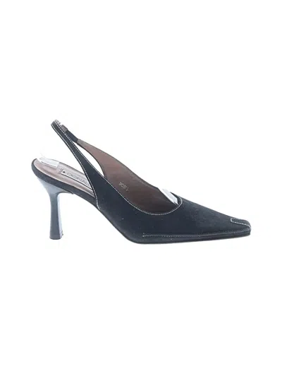 Pre-owned Donald J Pliner Flats In Black