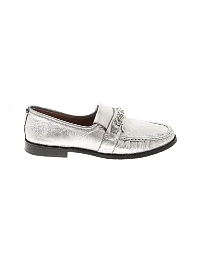 Pre-owned Donald J Pliner Flats In Silver