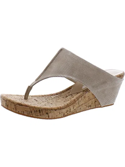 Donald J Pliner Gil85x Womens Leather Slip On Wedge Sandals In Multi