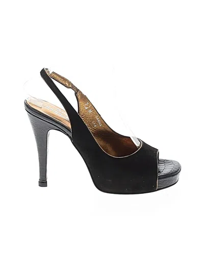 Pre-owned Donald J Pliner Heels In Black