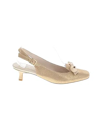 Pre-owned Donald J Pliner Heels In Gold