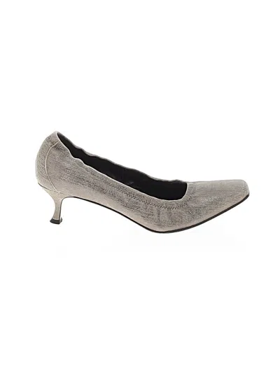 Pre-owned Donald J Pliner Heels In Gray