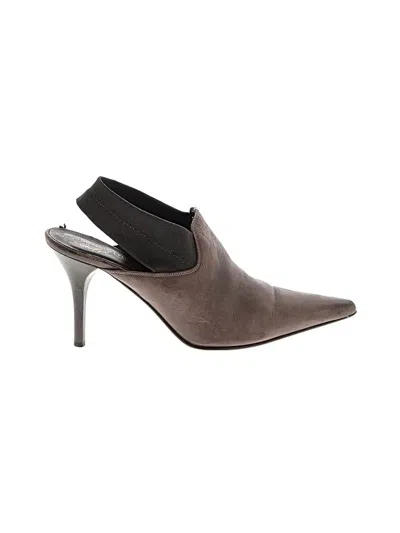 Pre-owned Donald J Pliner Heels In Gray