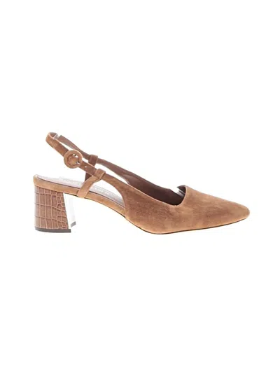 Pre-owned Donald J Pliner Heels In Tan