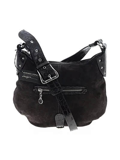 Pre-owned Donald J Pliner Leather Crossbody Bag In Brown