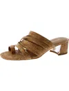 DONALD J PLINER MARLOW WOMENS CORK BLOCK HEEL SLIDE SANDALS