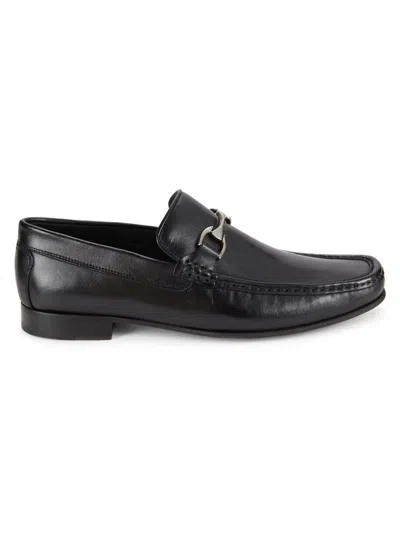 Donald J Pliner Men's Moccasin Bit Loafers In Black
