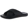 Donald J Pliner Mens Criss-cross Leather Slide Sandals In Black