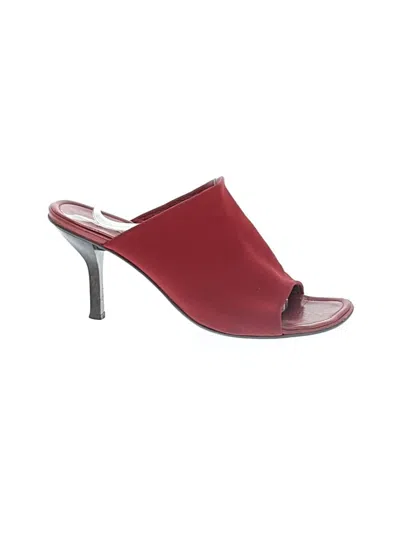 Pre-owned Donald J Pliner Sandals In Burgundy