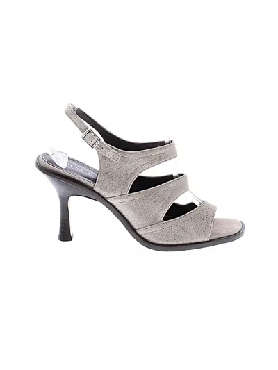 Pre-owned Donald J Pliner Sandals In Gray