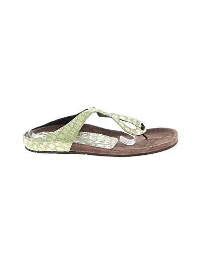 Pre-owned Donald J Pliner Sandals In Green