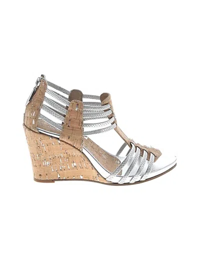 Pre-owned Donald J Pliner Sandals In Silver