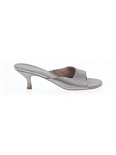 Pre-owned Donald J Pliner Sandals In Silver