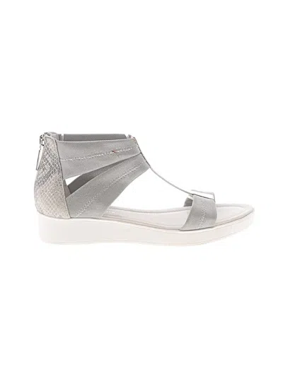 Pre-owned Donald J Pliner Sandals In Silver