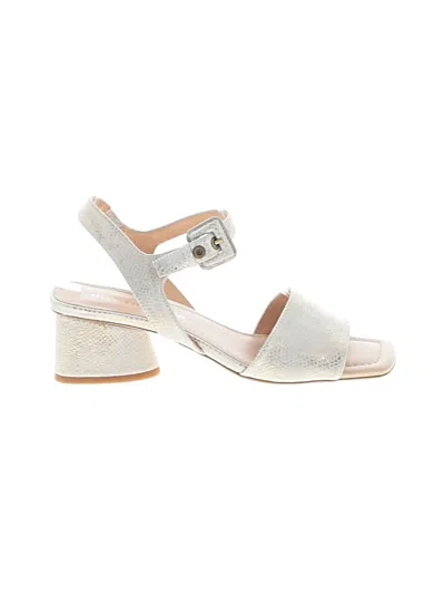 Pre-owned Donald J Pliner Sandals In Silver