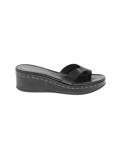 Pre-owned Donald J Pliner Wedges In Black