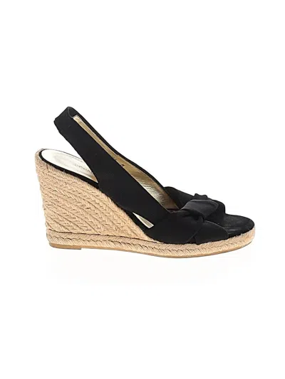 Pre-owned Donald J Pliner Wedges In Black