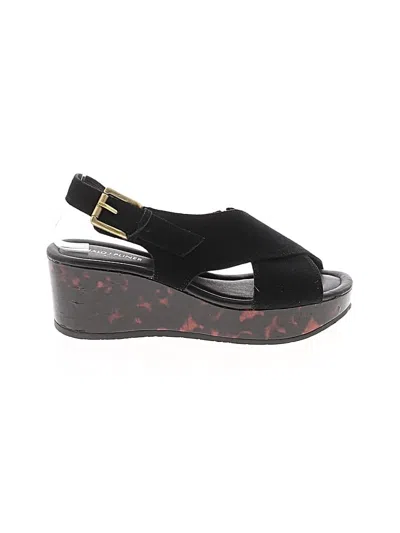 Pre-owned Donald J Pliner Wedges In Black