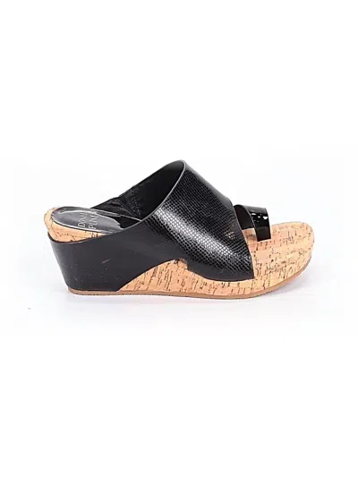 Pre-owned Donald J Pliner Wedges In Black