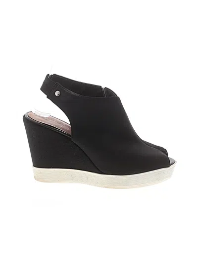 Pre-owned Donald J Pliner Wedges In Black