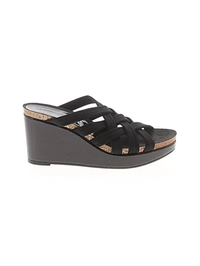 Pre-owned Donald J Pliner Wedges In Black