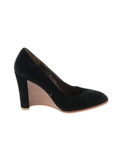 Pre-owned Donald J Pliner Wedges In Black