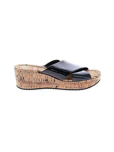 Pre-owned Donald J Pliner Wedges In Black