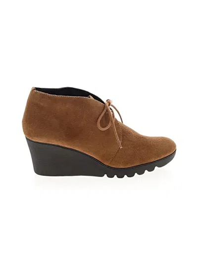 Pre-owned Donald J Pliner Wedges In Brown