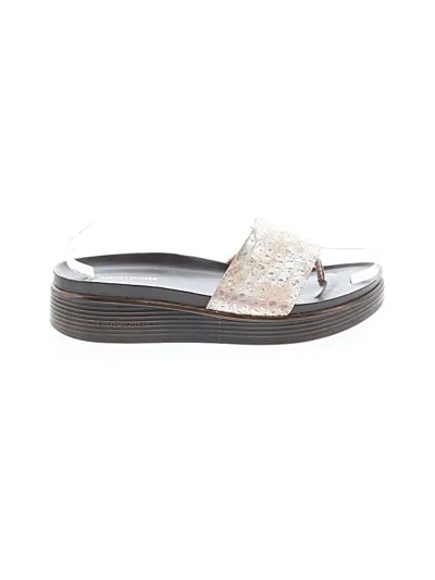 Pre-owned Donald J Pliner Wedges In Brown