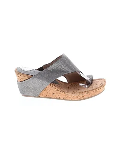 Pre-owned Donald J Pliner Wedges In Gray
