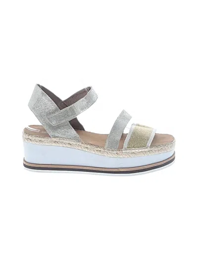 Pre-owned Donald J Pliner Wedges In Gray