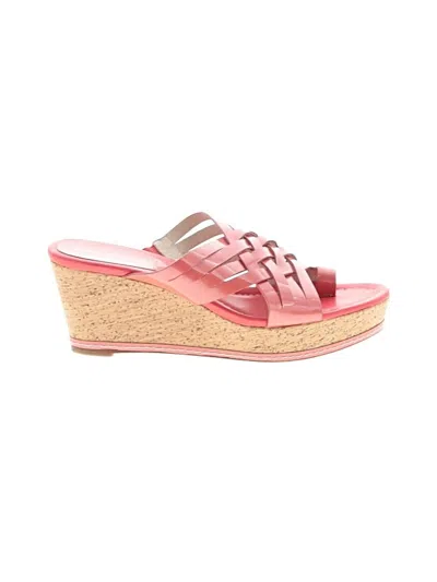 Pre-owned Donald J Pliner Wedges In Pink