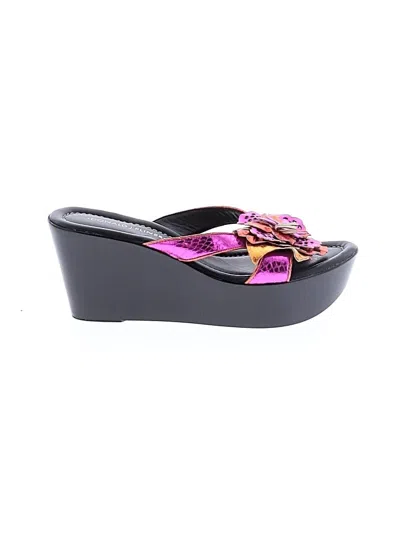 Pre-owned Donald J Pliner Wedges In Purple