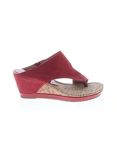 Pre-owned Donald J Pliner Wedges In Red