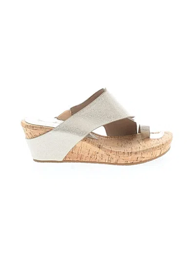 Pre-owned Donald J Pliner Wedges In Tan