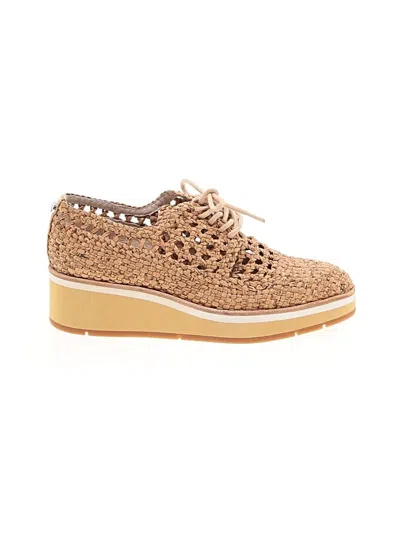 Pre-owned Donald J Pliner Wedges In Tan