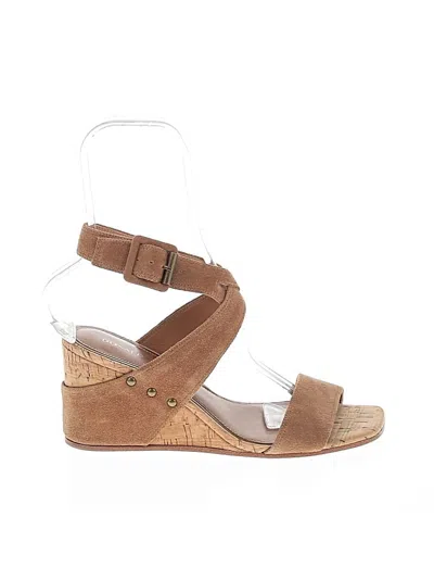 Pre-owned Donald J Pliner Wedges In Tan