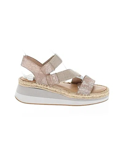 Pre-owned Donald J Pliner Wedges In Tan