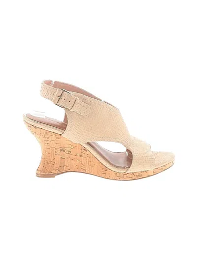 Pre-owned Donald J Pliner Wedges In Tan