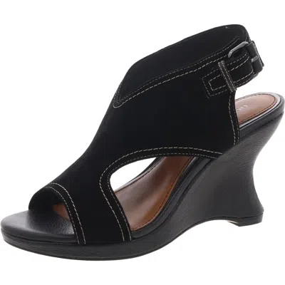 Donald J Pliner Womens Buckle Ankle Strap In Black