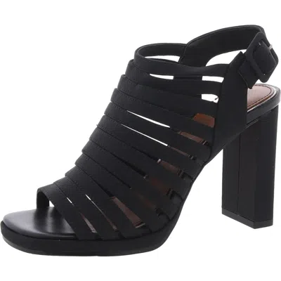Donald J Pliner Womens Buckle Strappy Sandals In Black