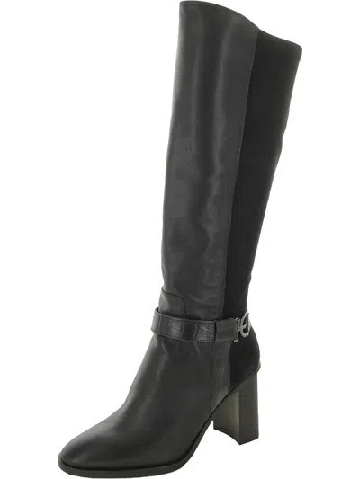 Donald J Pliner Womens Pull On Riding Knee-high Boots In Grey